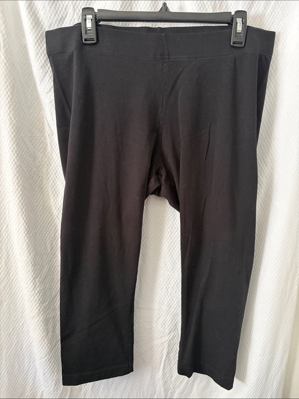 Old Navy Set of Five Black XL Leggings Thick Band High Quality Stretch Cotton
